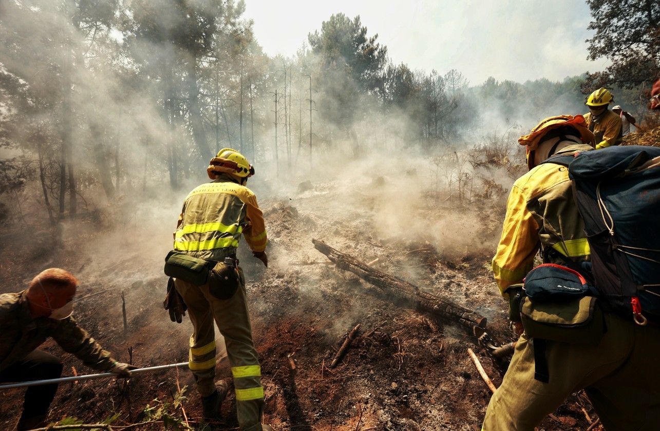 Vicente/ICAL. Incendio en La Alberca. 