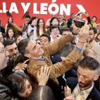 El presidente del Gobierno, Pedro Sánchez, clausura de las Jornadas del PSOE ''''Atrévete a construir futuro en Castilla y León'''', junto al secretario general del PSOECyL y candidato a la Presidencia de la Junta, Carlos Martínez