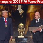 Trump recibió premio de la paz de la Fifa. (Archivo)