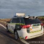 Un coche de la Guardia Civil de Tráfico en un accidente. (Archivo)