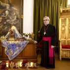 Miriam Chacón / ICAL. El arzobispo de Valladolid, Luis Argüello, dirige a los asistentes su felicitación de Navidad.