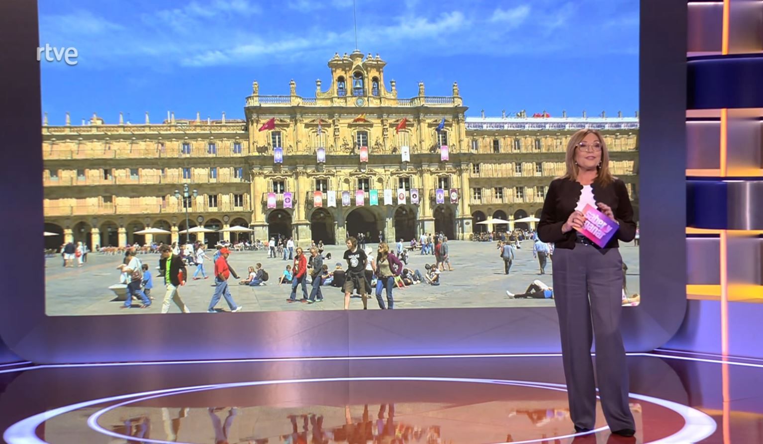 Elisenda Roca pregunta sobre el arquitecto de la Plaza Mayor en 'Saber y Ganar', de La2.