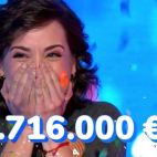 Rosa Rodríguez, tras acertar el rosco millonario. (Antena 3)