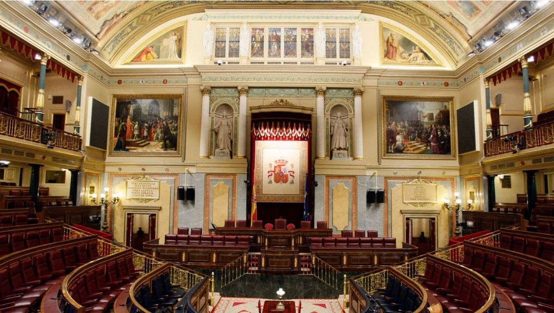 El Congreso de los Diputados. 