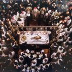 Una de las fotografías de Thomas Coex que se pueden ver en la exposición ubicada en el atrio de la Catedral. 