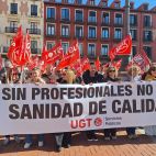Manifestación en defensa de la Sanidad Pública.
