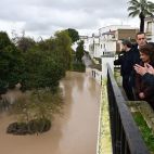 Pedro Sánchez visita las zonas inundadas en Jaén. (Moncloa)