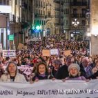 Multitudinara manifestación en Salamanca por el Día de la Mujer Trabajadora. Fotografía. Pablo de la Peña.