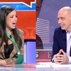 Sarah Santaolalla y Nacho Abad, este martes.