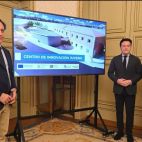 De izq a decha. Carlos García Carbayo, alcalde de Salamanca, y los concejales Pedro Martínez y Fernando Rodríguez. Fotografía. @cgcarbayo.