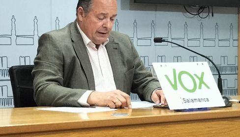 Ignacio Rivas, portavoz de Vox en el Ayuntamiento de Salamanca.