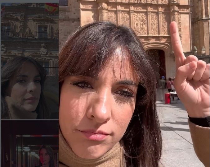 Esther Vaquero da un paseo por Salamanca. Esther Vaquero da un paseo por Salamanca.