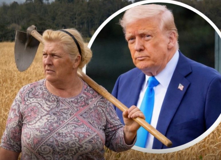 La gallega, 'gemela' de Trump. (RRSS)