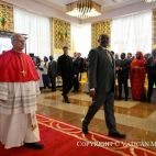El papa en su viaje a África. (Copyright © Dicasterio para la Comunicación - Vatican Media)