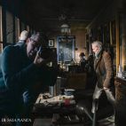 Autorretrato de Pablo de la Peña y al fondo Suso de la Nava durante el rodaje del documental sobre Venancio Gombau. Fotografía. Pablo de la Peña. 