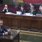 Aldama declara en el juicio con Ábalos y Koldo, al fondo.