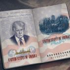 Así serán los pasaportes con la imagen de Trump, con la firma del rotulador gordo incluida.