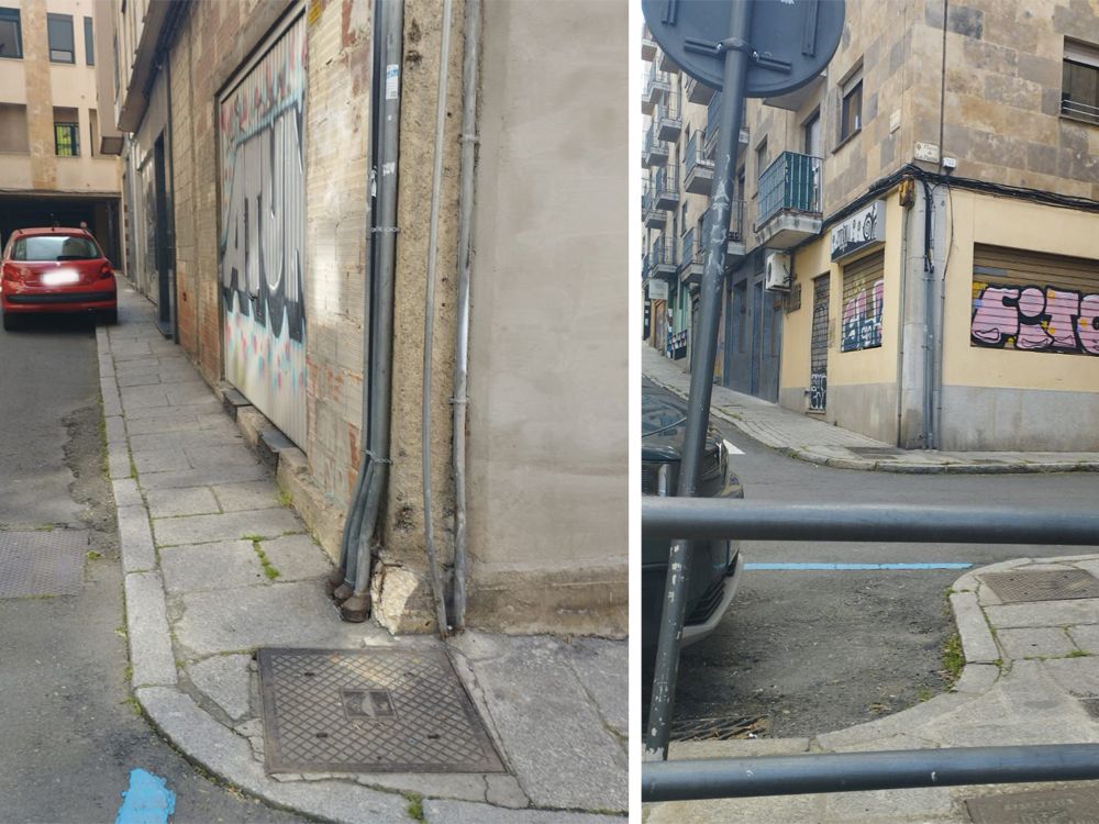Calles de la zona de la plaza de La Parra.