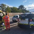 Ambulancia con personal sanitario y una patrulla de la Guardia Civil. (ARCHIVO)