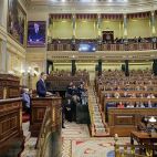 El presidente Pedro Sánchez comparece en el Congreso de los Diputados.