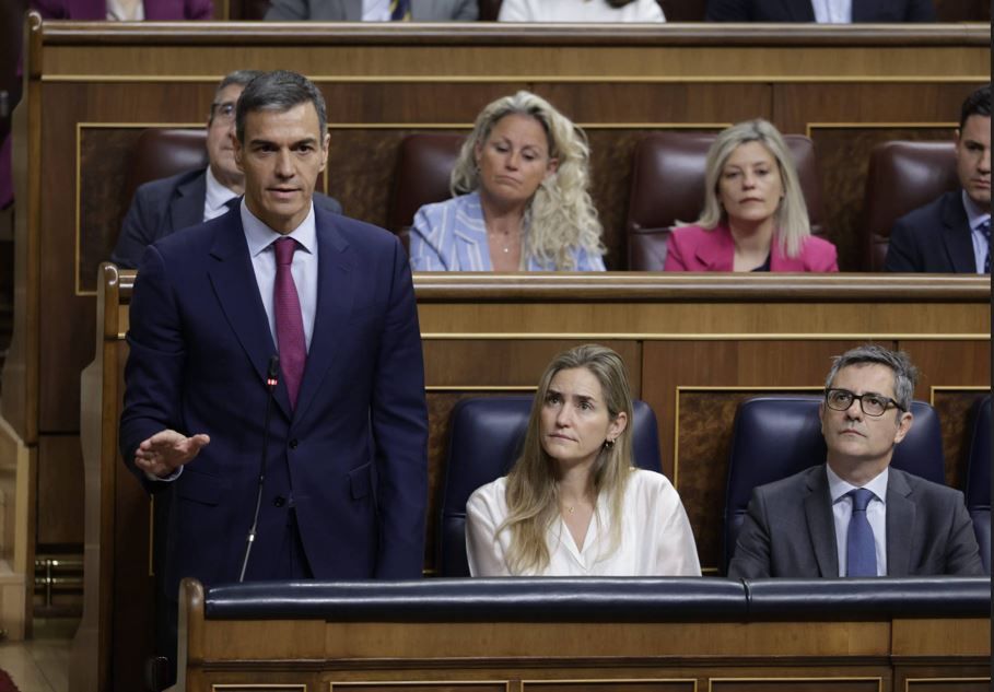 Pedro Sánchez, este miércoles en el Congreso. Pedro Sánchez, este miércoles en el Congreso.