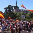 Los manifestantes en Moncloa antes de dirigirse hacia el palacio de La Moncloa. Los manifestantes en Moncloa antes de dirigirse hacia el palacio de La Moncloa.