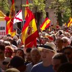 La manifestación contra el Gobierno de este sábado.