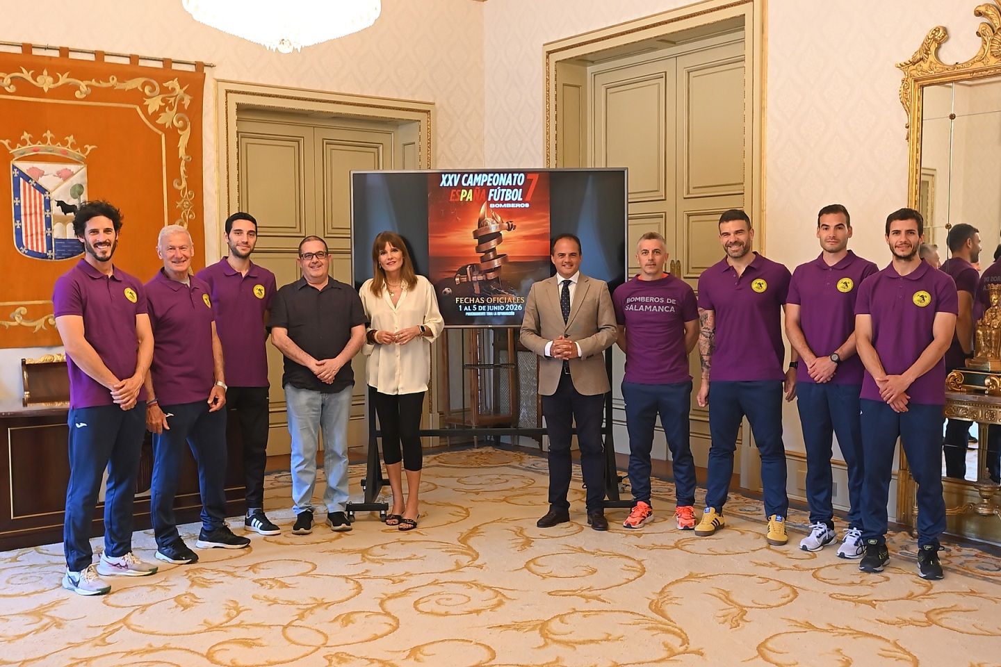 El Servicio de Extinción de Incendios y Salvamento del Ayuntamiento participa en Gijón en el XXV Campeonato de España Fútbol 7 de Bomberos.
