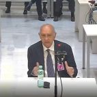 Fernández Díaz, durante su declaración. Fernández Díaz, durante su declaración.
