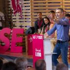 Pedro Sánchez, este domingo en el congreso de las juventudes socialistas. Pedro Sánchez, este domingo en el congreso de las juventudes socialistas.
