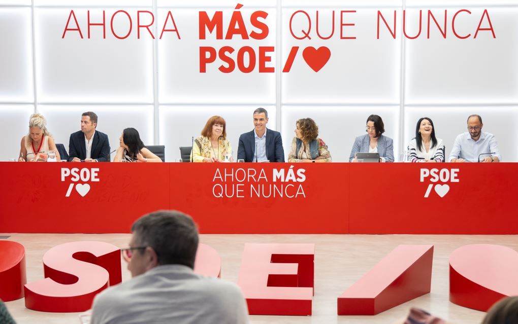 Pedro Sánchez, en la Ejecutiva de este lunes. Pedro Sánchez, en la Ejecutiva de este lunes.