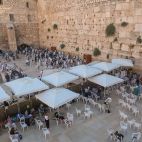 El Muro de las Lamentaciones en Jerusalén. 
