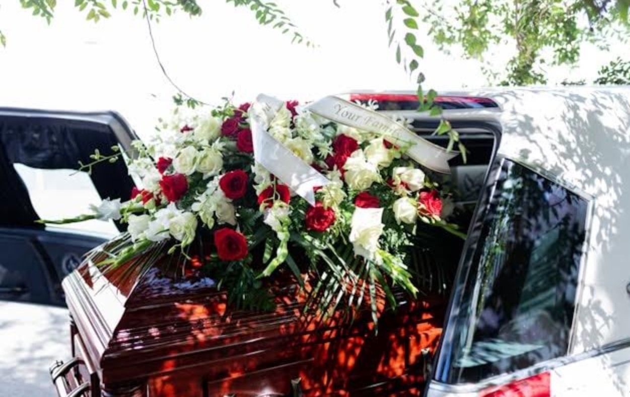 Flores para un funeral.