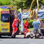  ICAL . Herido un motorista tras colisionar contra un turismo en Ciudad Rodrigo (Salamanca)