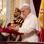 El Papa León XIV, en el Congreso de los Diputados.