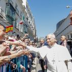 El Papa León XIV, en su visita al Congreso, el 8 de junio.