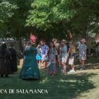 Recreación en la Vaguada de la Palma de la vida cotidiana de hace cinco siglos en Salamanca. Fotografía. Pablo de la Peña. 