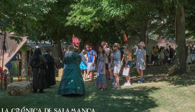 Recreación en la Vaguada de la Palma de la vida cotidiana de hace cinco siglos en Salamanca. Fotografía. Pablo de la Peña. Recreación en la Vaguada de la Palma de la vida cotidiana de hace cinco siglos en Salamanca. Fotografía. Pablo de la Peña.
