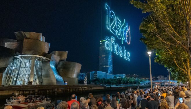 Iberdrola celebrar en Bilbao el 125 aniversario de Iberdrola con un espectáculo de drones. 