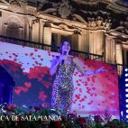 Tamara actuó en la Plaza Mayor de Salamanca.  Fotografía. Pablo de la Peña. 