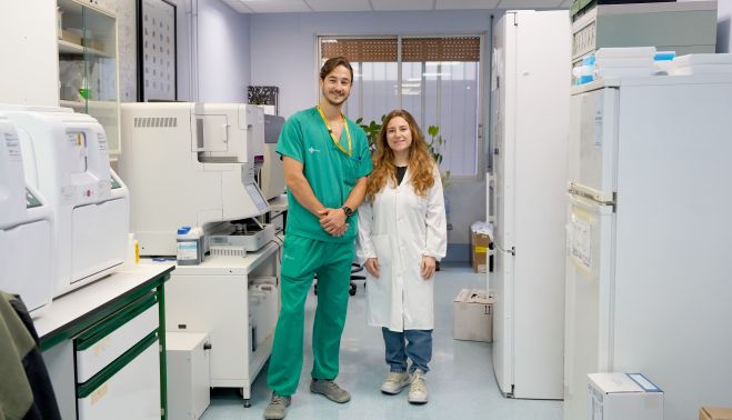Leticia Pérez / ICALRosa Prieto Utrera, Investigadora del Grupo BioCritic de Investigación Biomédica en Medicina Intensiva y de la Unidad de Investigación del Hospital Clínico Universitario de Valladolid, y Juan Manuel Priede Vimbela, médico e investigador del Servicio de Anestesiología y Reanimación del Hospital Clínico Universitario de Valladolid Leticia Pérez / ICALRosa Prieto Utrera, Investigadora del Grupo BioCritic de Investigación Biomédica en Medicina Intensiva y de la Unidad de Investigación del Hospital Clínico Universitario de Valladolid, y Juan Manuel Priede Vimbela, médico e investigador del Servicio de Anestesiología y Reanimación del Hospital Clínico Universitario de Valladolid