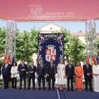 Rubén Cacho / ICAL. Toma de posesión de los miembros del Gobierno de la XII Legislatura. De izquierda a derecha, Albero Díaz Pico, Alejandro Vázquez, Cristina Sanchidrián, Juan Carlos Suárez-Quiñones, Luis Miguel González Gago, Carlos Pollán, Alfonso Fernández Mañueco, Isabel Blanco, Carlos Fernández Carriedo, María González Corral, Joaquín Antonio Pino y María Pardo 