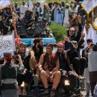 Una manifestación en Afganistan. Fotografía. RTVE