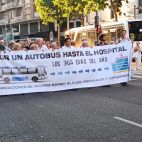Protesta de Fevesa para mejor servicio de autobús en los barrios.