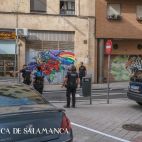 La Policía, en el suceso de León Felipe.
