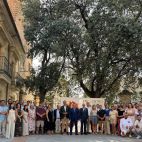 Representantes de la Diputación, asociación de Empresarios de Hostelería de Salamanca y productores de Salamanca en Bandeja. 