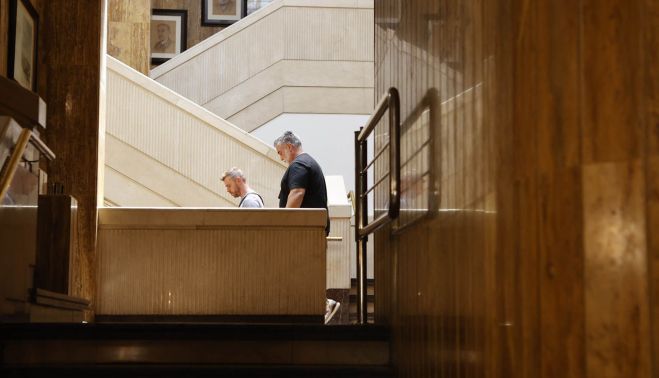  Concha Ortega / ICAL. Agentes de la UCO realizan un registro en el Ayuntamiento de Soria .
