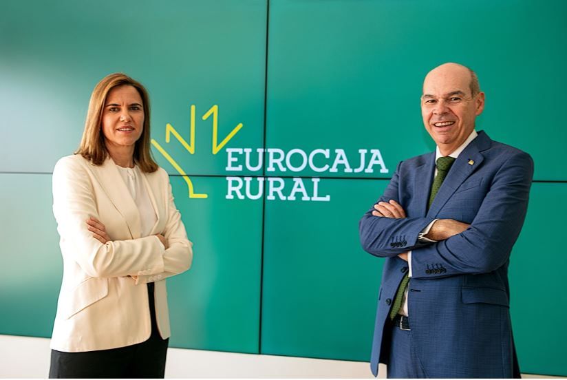 El nuevo subdirector general y la nueva directora financiera de Eurocaja Rural. El nuevo subdirector general y la nueva directora financiera de Eurocaja Rural.
