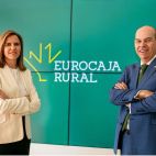 El nuevo subdirector general y la nueva directora financiera de Eurocaja Rural.