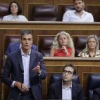 Pedro Sánchez, este miércoles en el Congreso